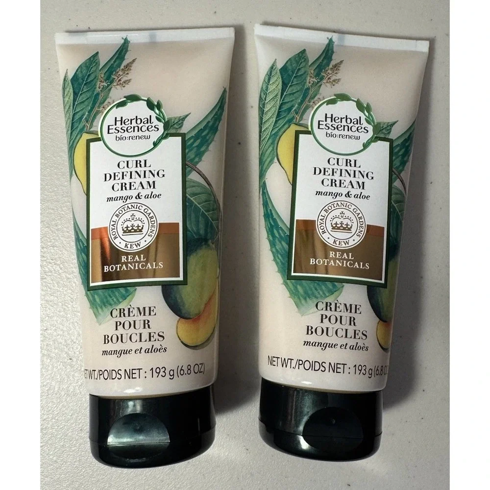 2-Herbal Essence Bio:Renew Curl‎ Defining Cream Mango & Aloe 6.8 oz each NEW